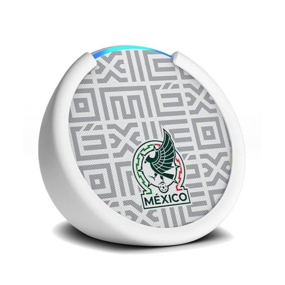 Amazon Echo Pop (newest model) | Officially Licensed Mexico (White)